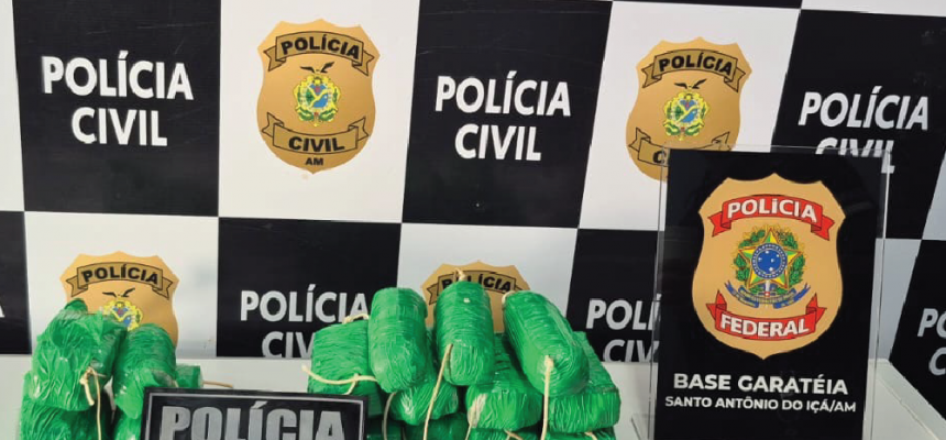 A Polícia Civil do Amazonas (PC-AM), por meio da 53ª Delegacia Interativa de Polícia (DIP) de Santo Antônio do Içá (a 880 quilômetros de Manaus), em conjunto com a Polícia Federal, prendeu uma dupla em flagrante, no último sábado (08), de 27 e 29 anos, por tráfico de drogas. As prisões ocorreram no porto do município.